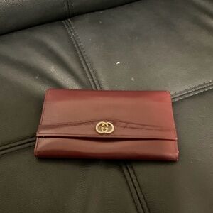 Gucci Rich Red Leather Wallet